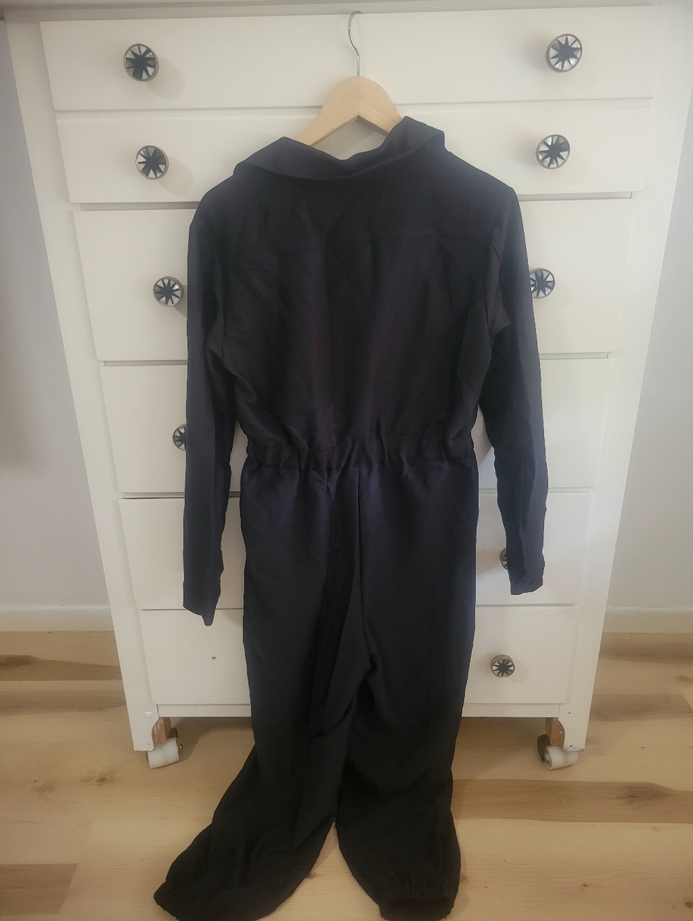 Cupshe Black Utility Jumpsuit – Size Small NWT | Elastic Waist, Street Chic Stap - Picture 4 of 11